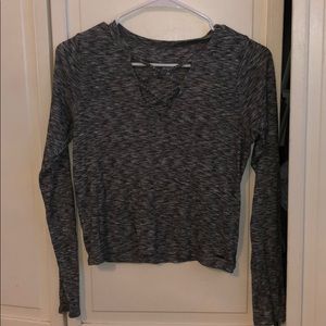 Hollister stretchy top with cross front